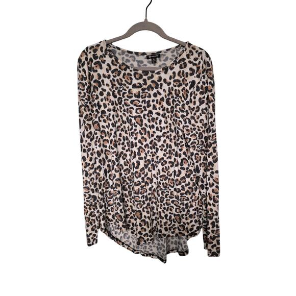 Versona Leopard Print Long Sleeve Top | Size XL - Picture 1 of 3